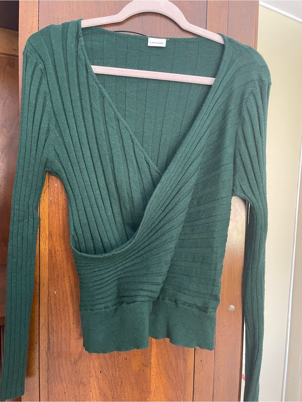 Lascana Elegant Forest Green V-Neck Sweater